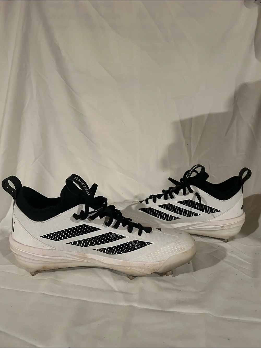 Adidas Adizero Impact 2.0 ‘White/Black’ Metal Baseball Cleats (Size 11)